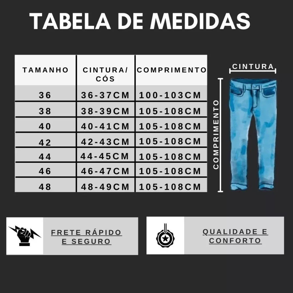 Combo Alfa - 3 Calça Jeans Skinny Masculina