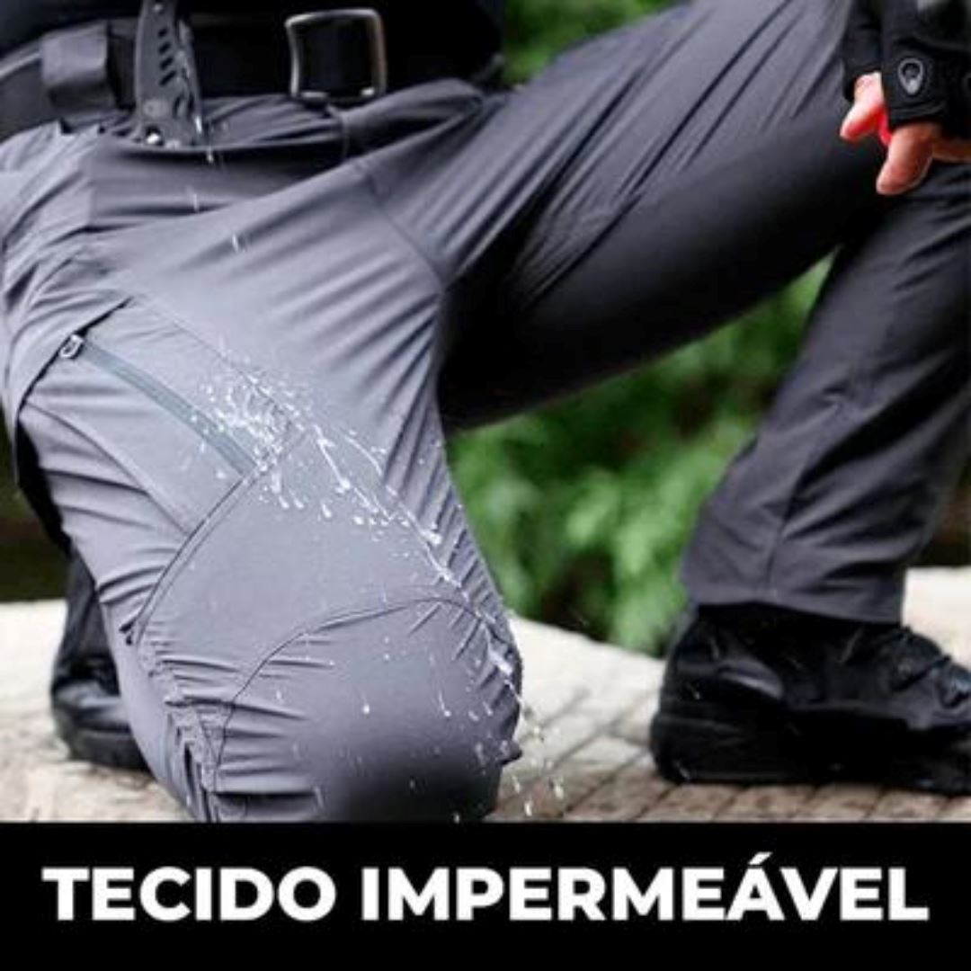 COMPRE 1 LEVE 2 Calça Militar Tática Resistente e Impermeável + Cinto de Brinde