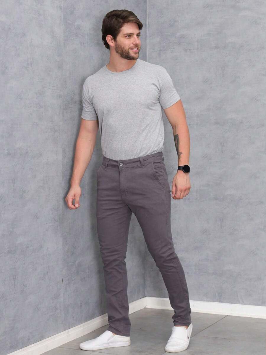 [COMPRE 2, LEVE 4] Kit Calças Sarja com Elastano