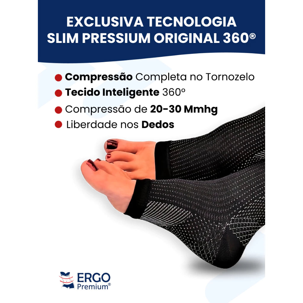 Par de Meia Ortopédica s/ponteira Para Inchaço e Má circulação