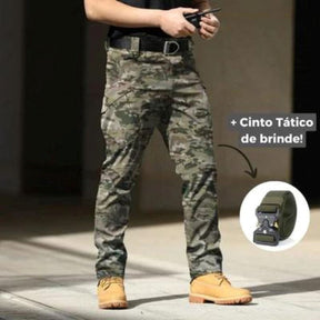 COMPRE 1 LEVE 2 Calça Militar Tática Resistente e Impermeável + Cinto de Brinde